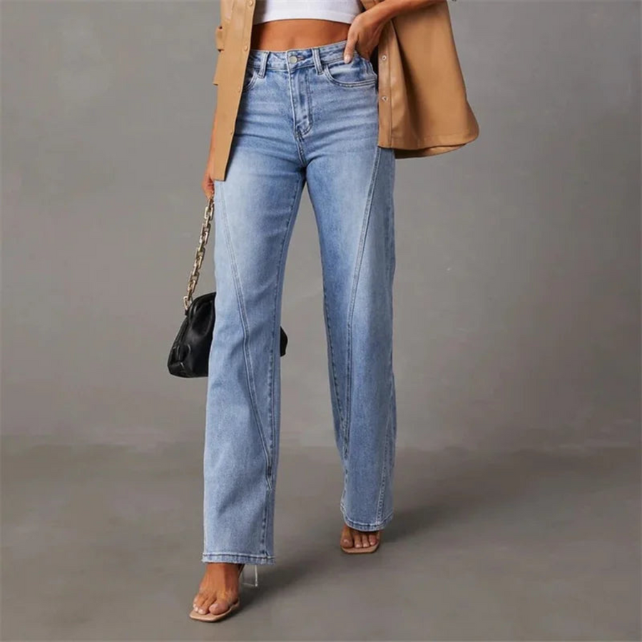 Sophia - High Waisted Wide Leg Jeans