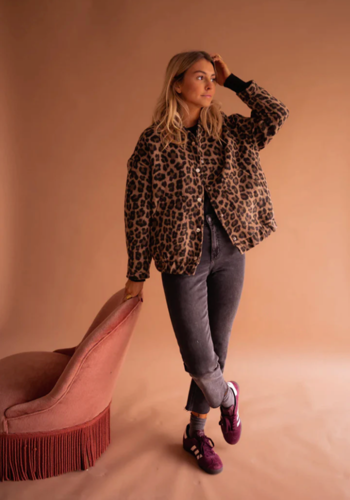 Lily | The Leopard Bomber Jacket