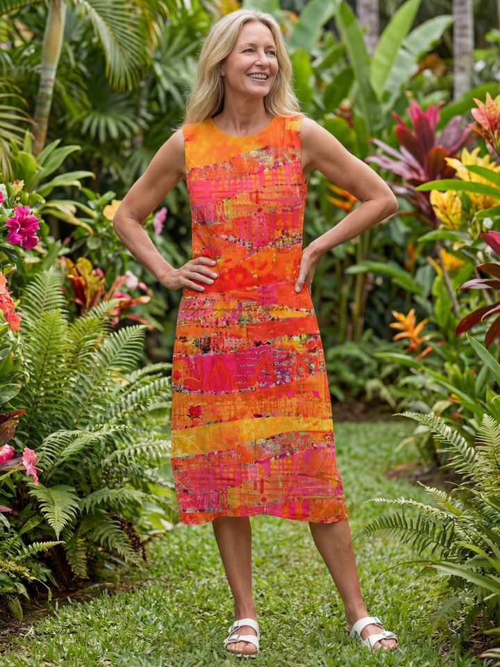 Zuri | Painted Path Midi Dress