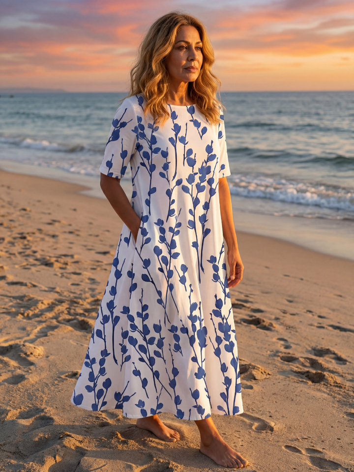 Amara | Floral Midi Dress