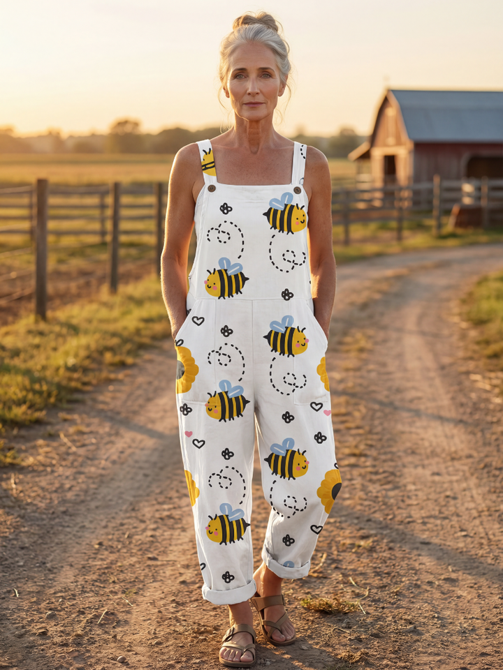 Lorena | Bee Flower Jumpsuit