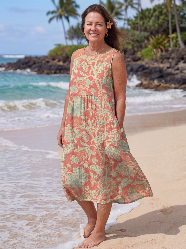 Amaya | Beach Midi Dress