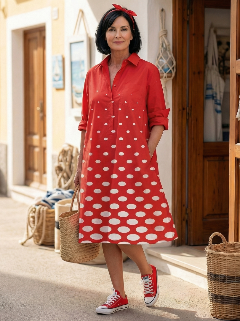 Eva | Bright Day Dot Dress