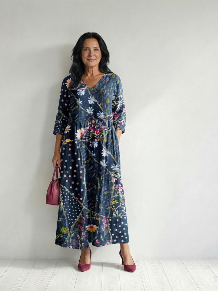 Orien | Easy Gather Floral Midi Dress