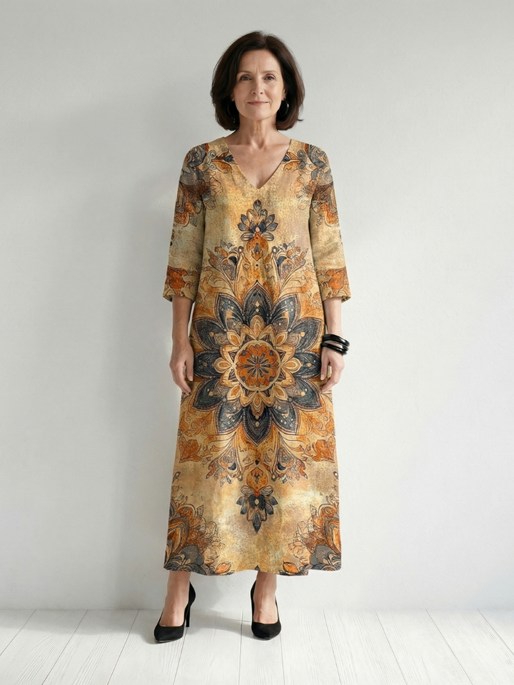 Arelia | Gentle Floral Midi Dress
