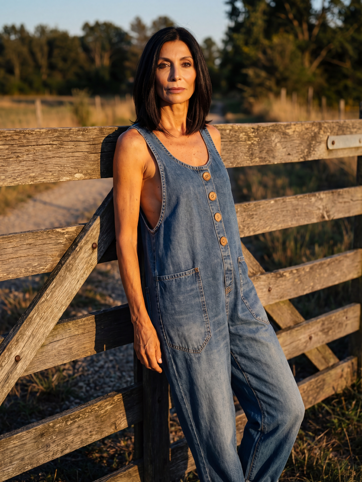 Serelle | Rooster Motif Jumpsuit