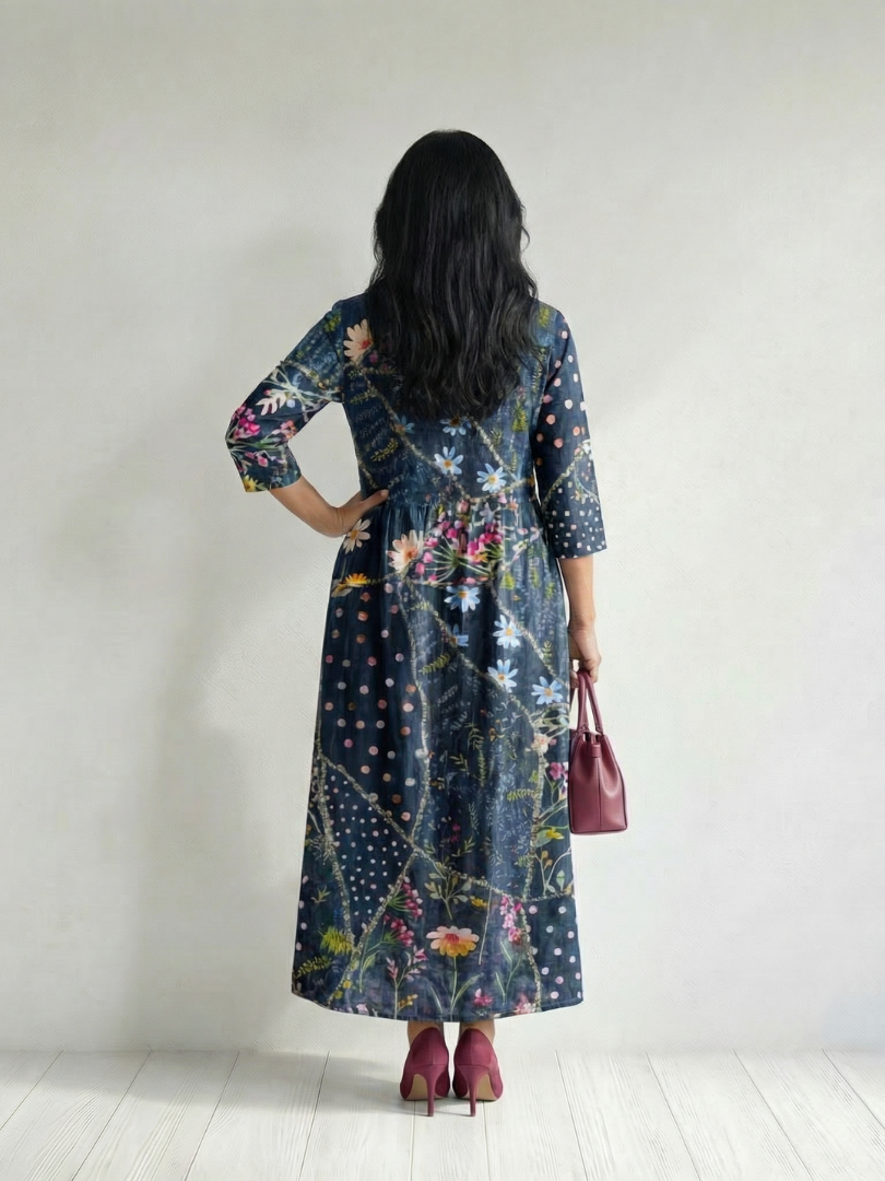 Orien | Easy Gather Floral Midi Dress