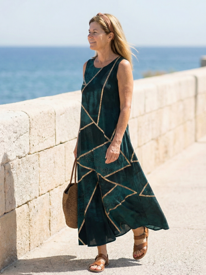 Aveline | Calm Tide Midi Dress