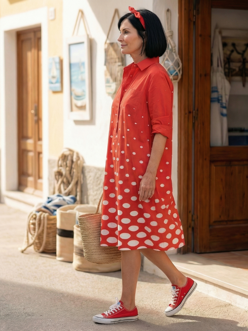 Eva | Bright Day Dot Dress