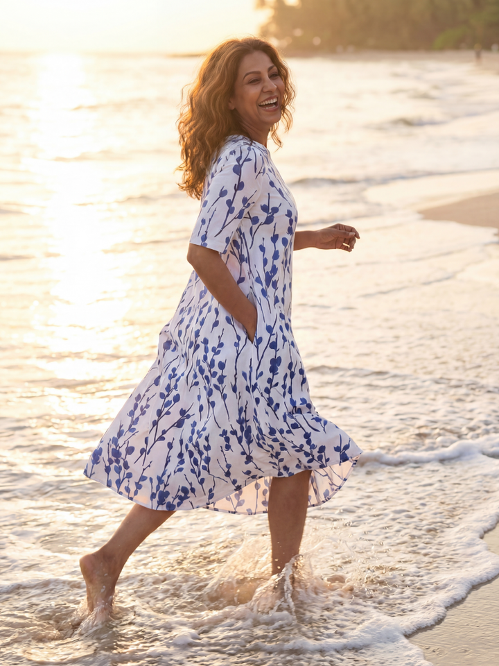Amara | Floral Midi Dress