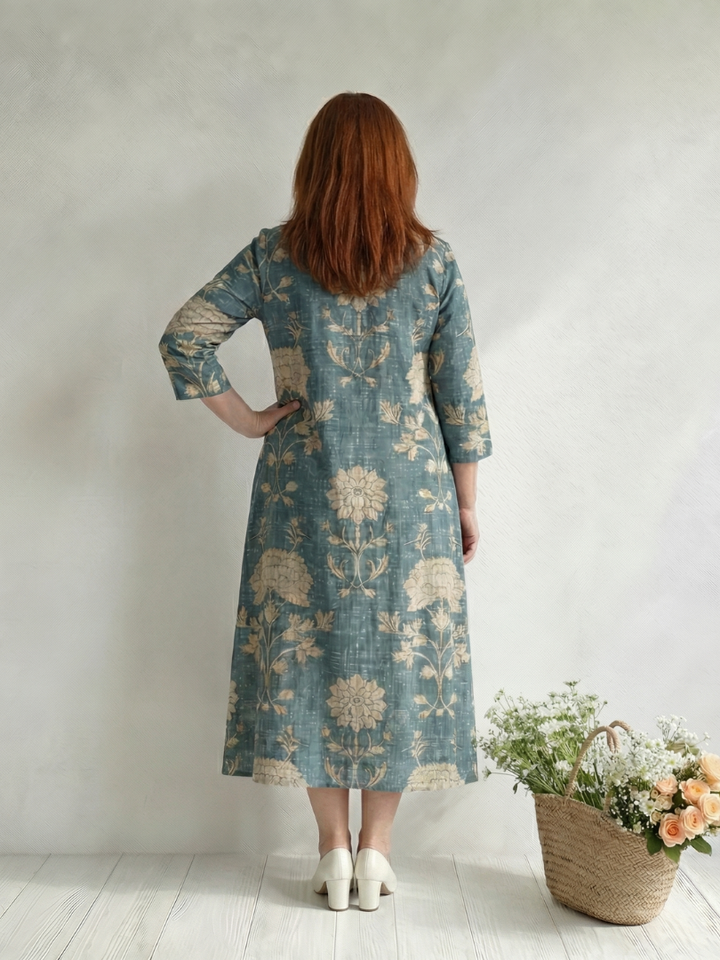 Elaris | Gentle Shape Floral Midi Dress
