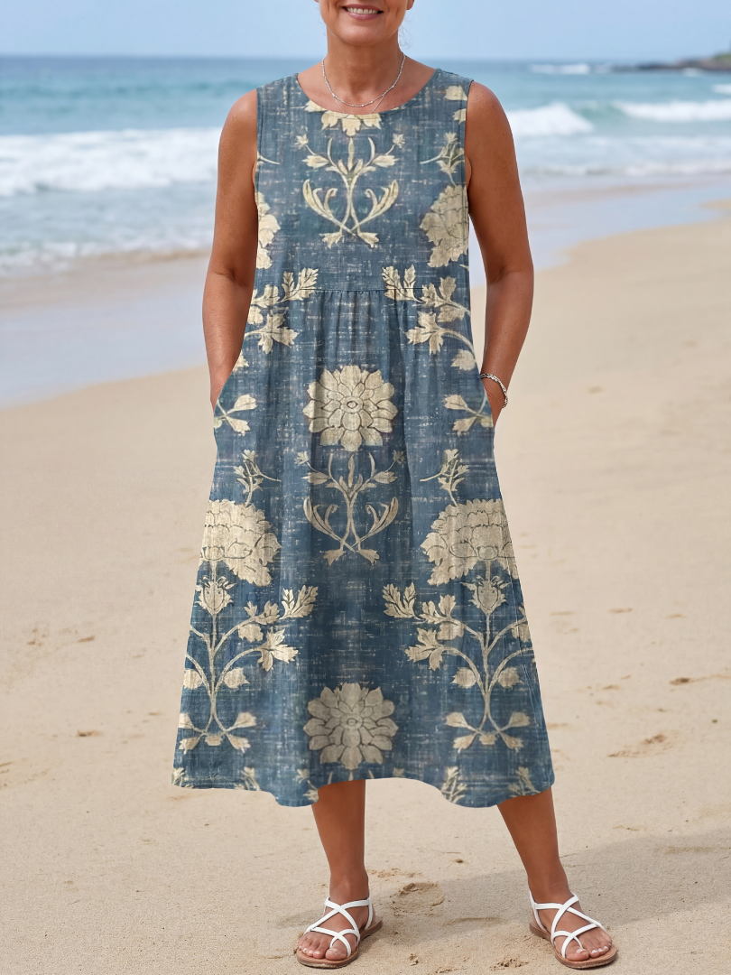 Lindi | Shoreline Floral Midi Dress