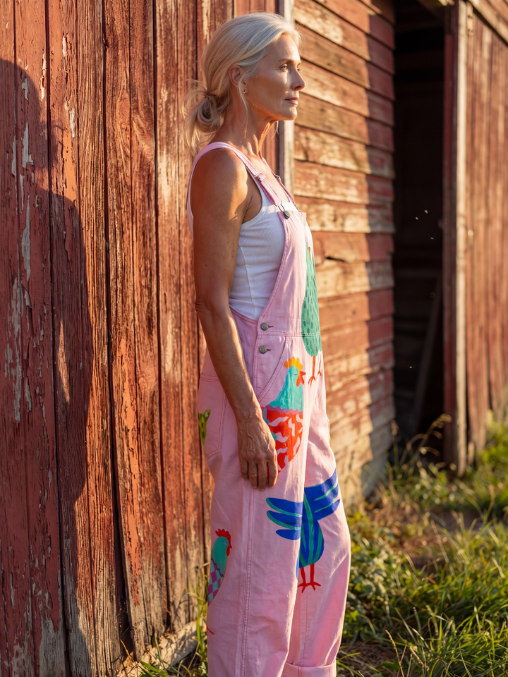 Solene | Hen Motif Jumpsuit