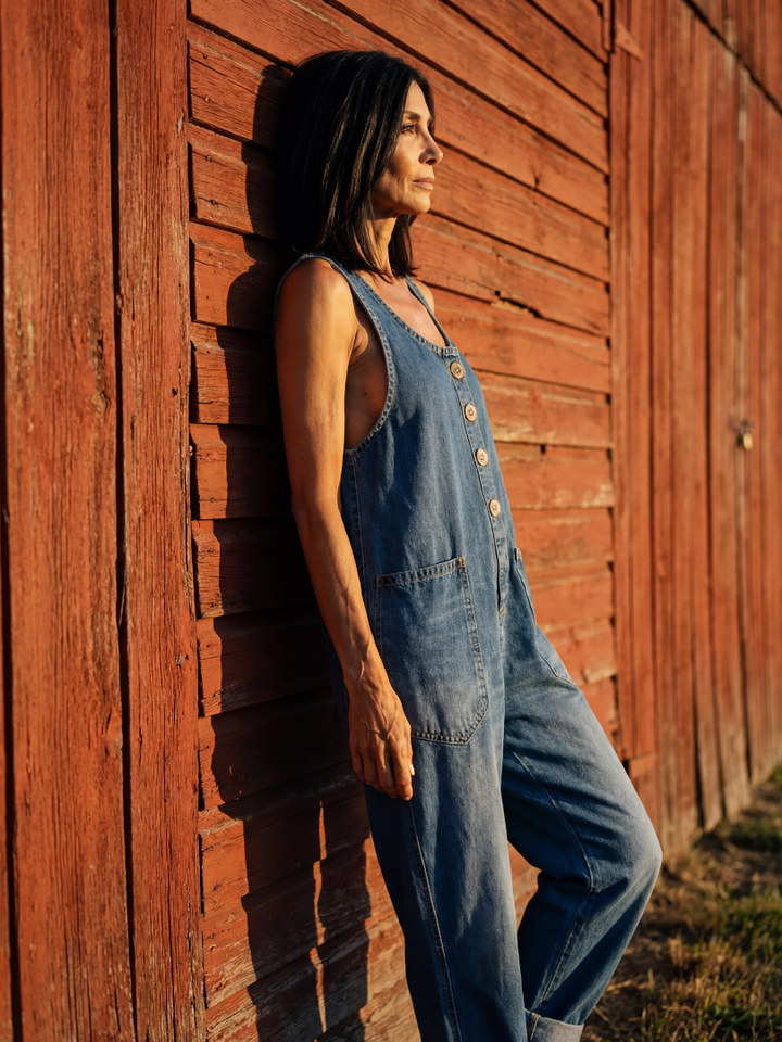 Serelle | Rooster Motif Jumpsuit