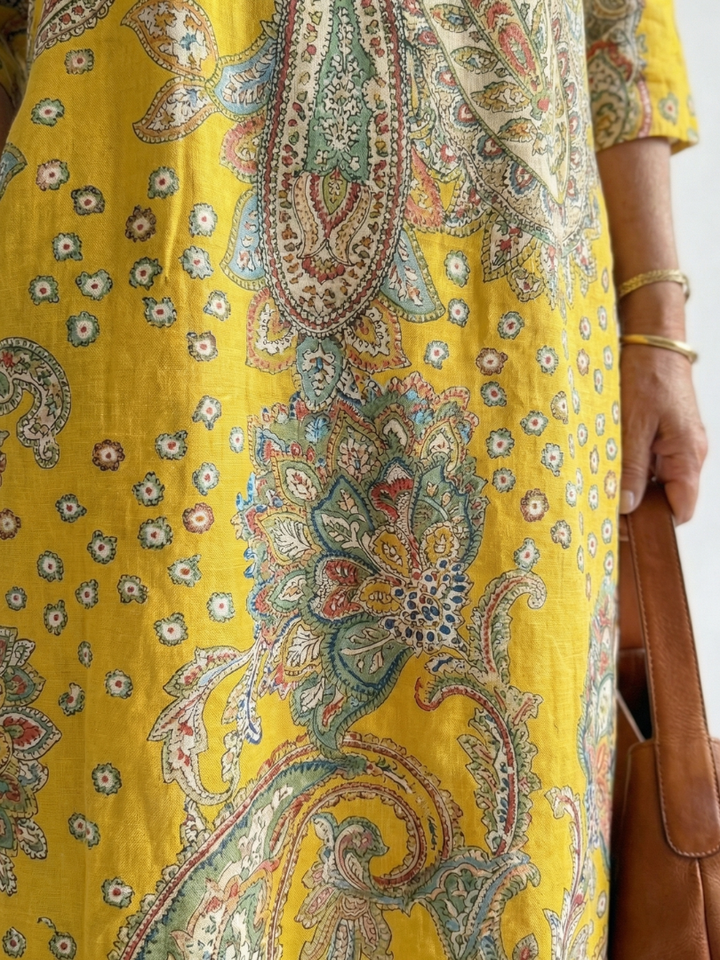 Valera | Soft Paisley Midi Dress
