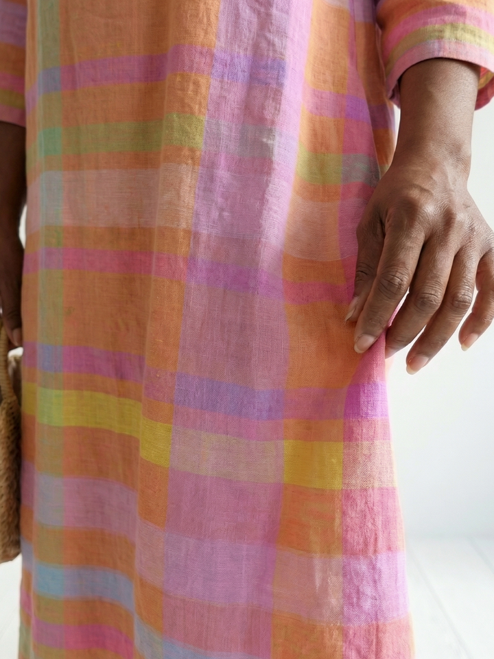 Lioren | Easy Drape Stripe Midi Dress