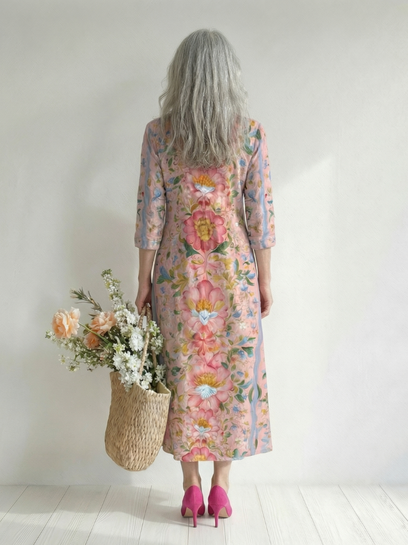 Orlina | Light Form Floral Midi Dress