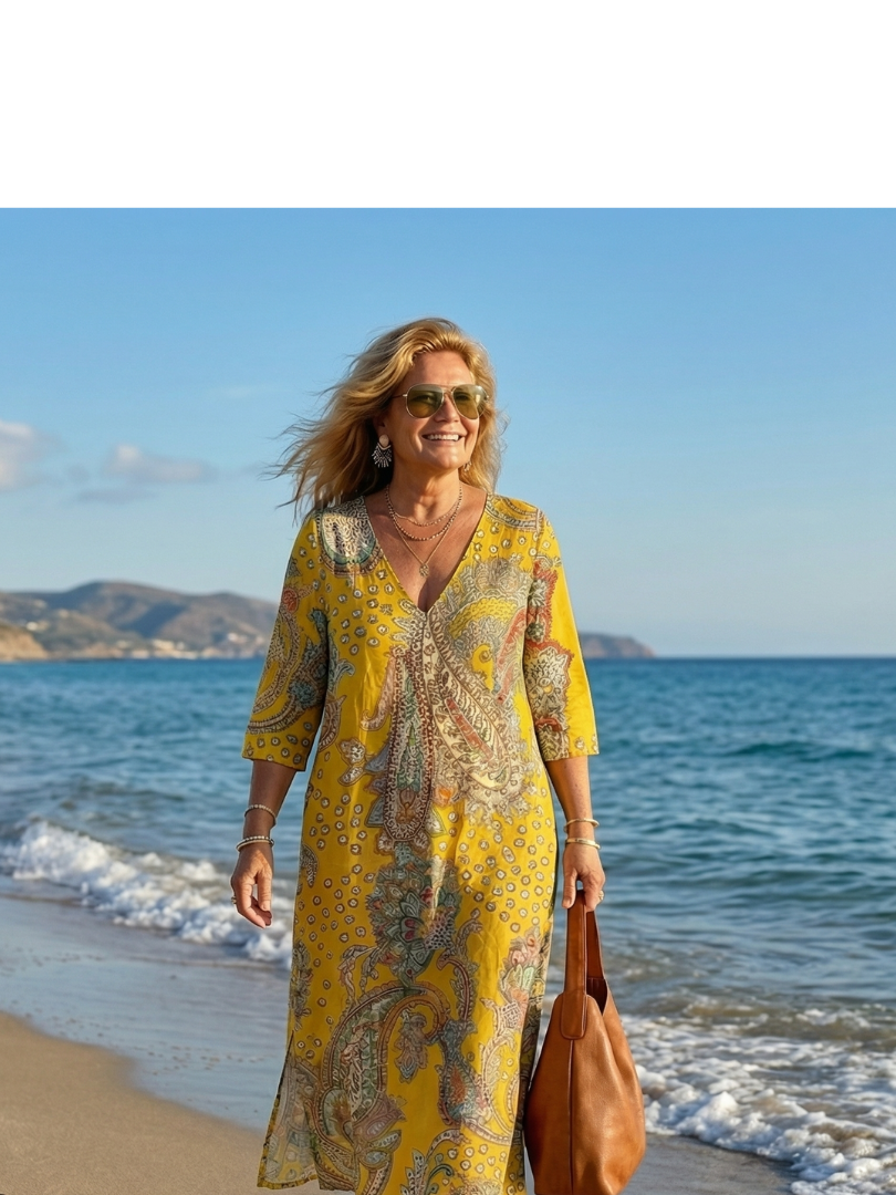 Valera | Soft Paisley Midi Dress