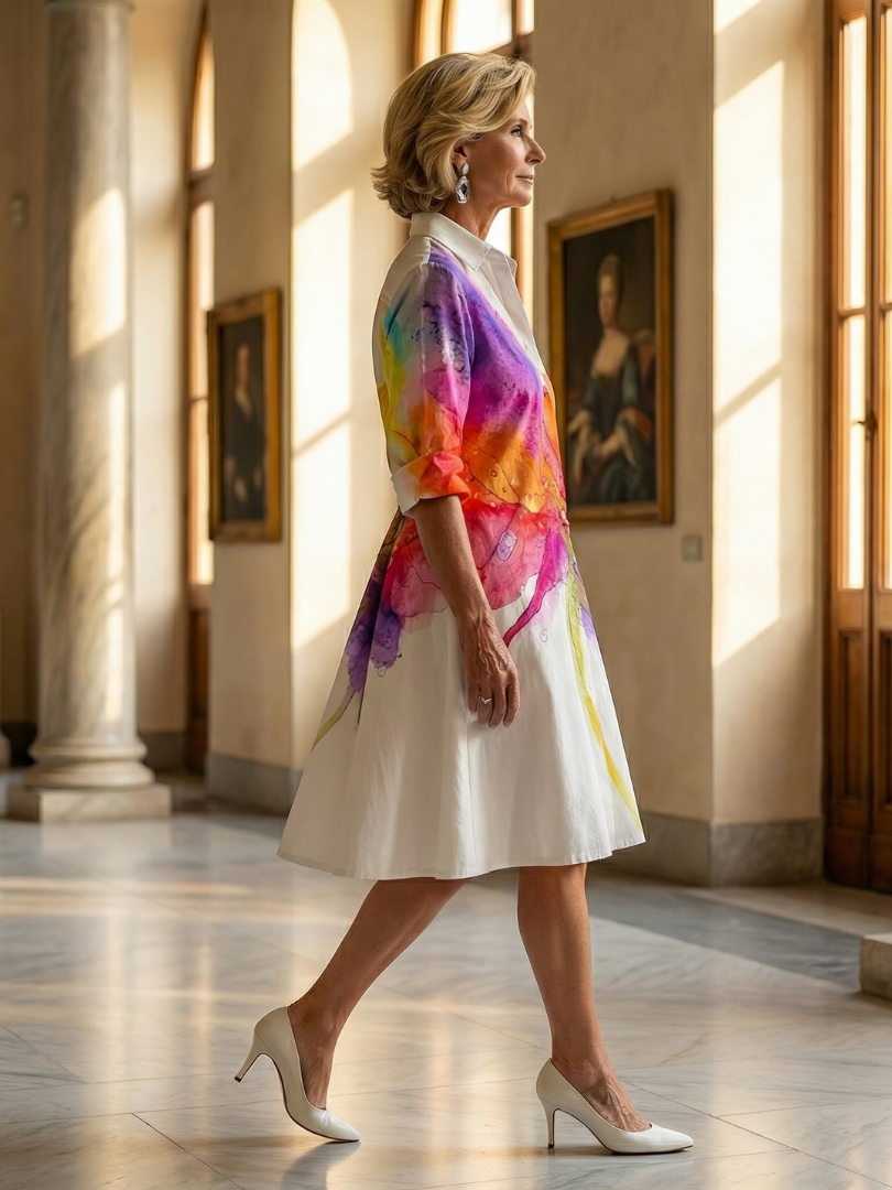 Soraya | Painted Garden Dress