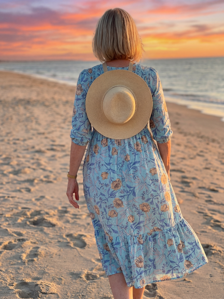 Amira | Meadow Gather Midi Dress