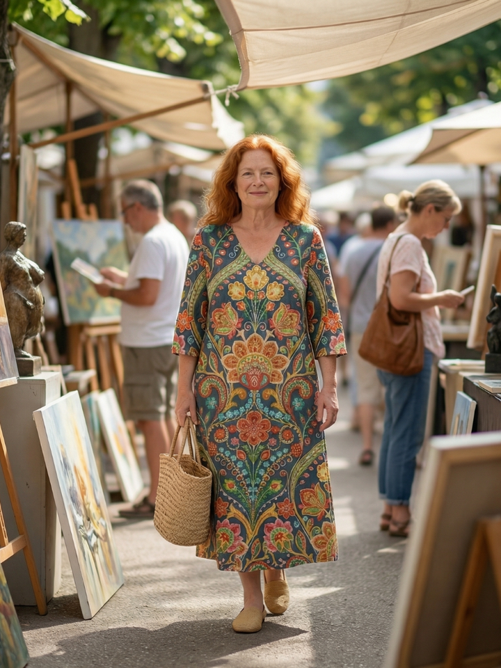 Norelle | Easy Shape Garden Midi Dress