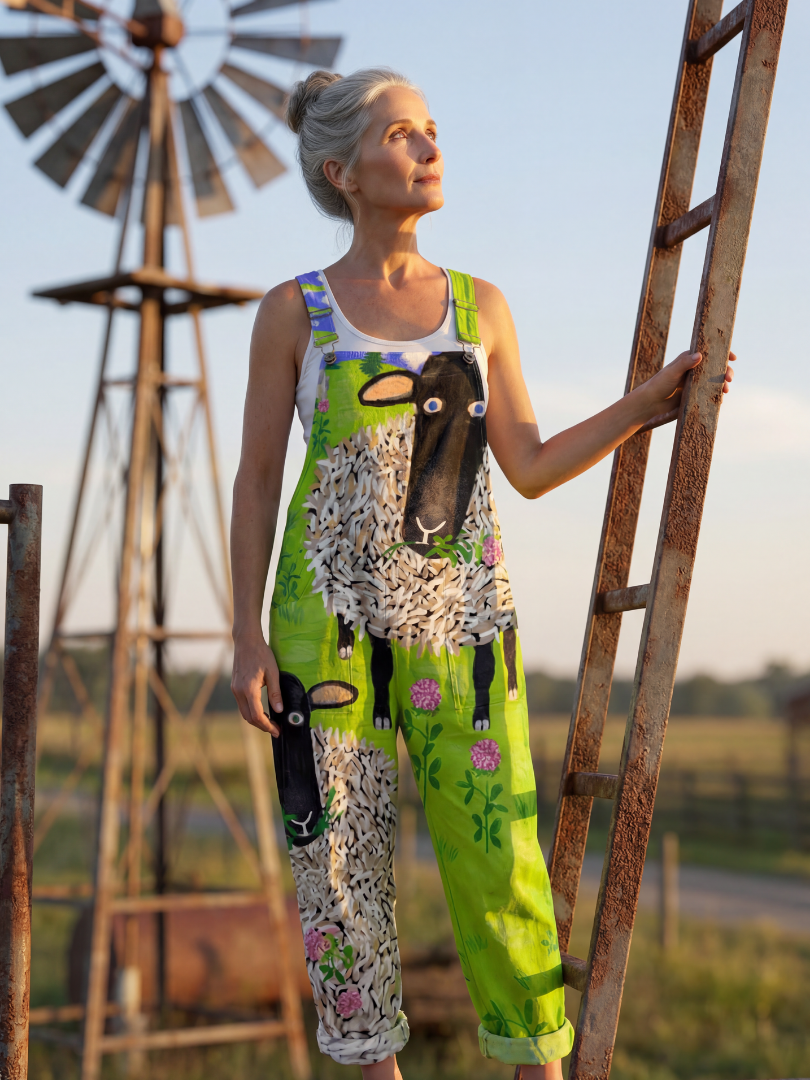 Orelia | Wool Print Jumpsuit