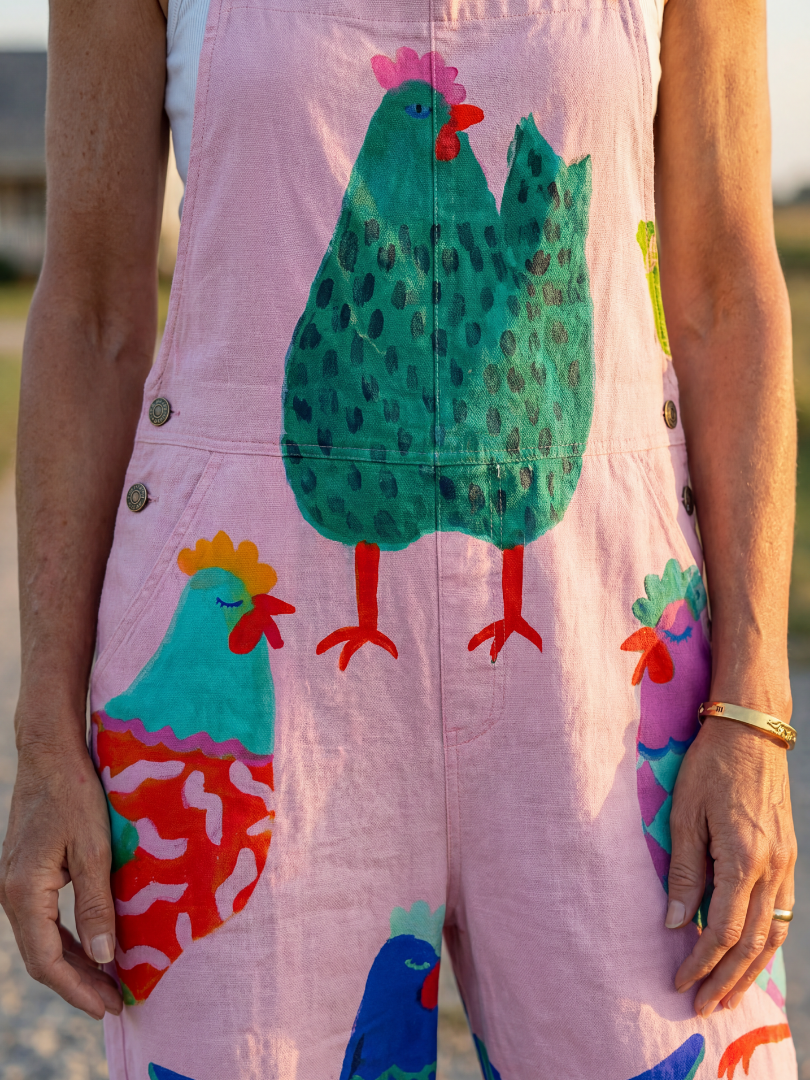 Solene | Hen Motif Jumpsuit