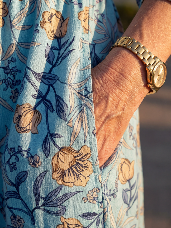 Amira | Meadow Gather Midi Dress