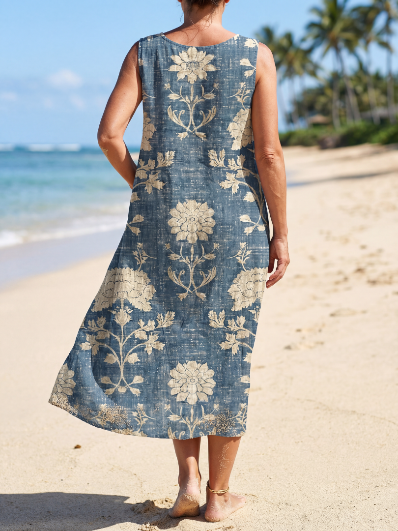 Lindi | Shoreline Floral Midi Dress