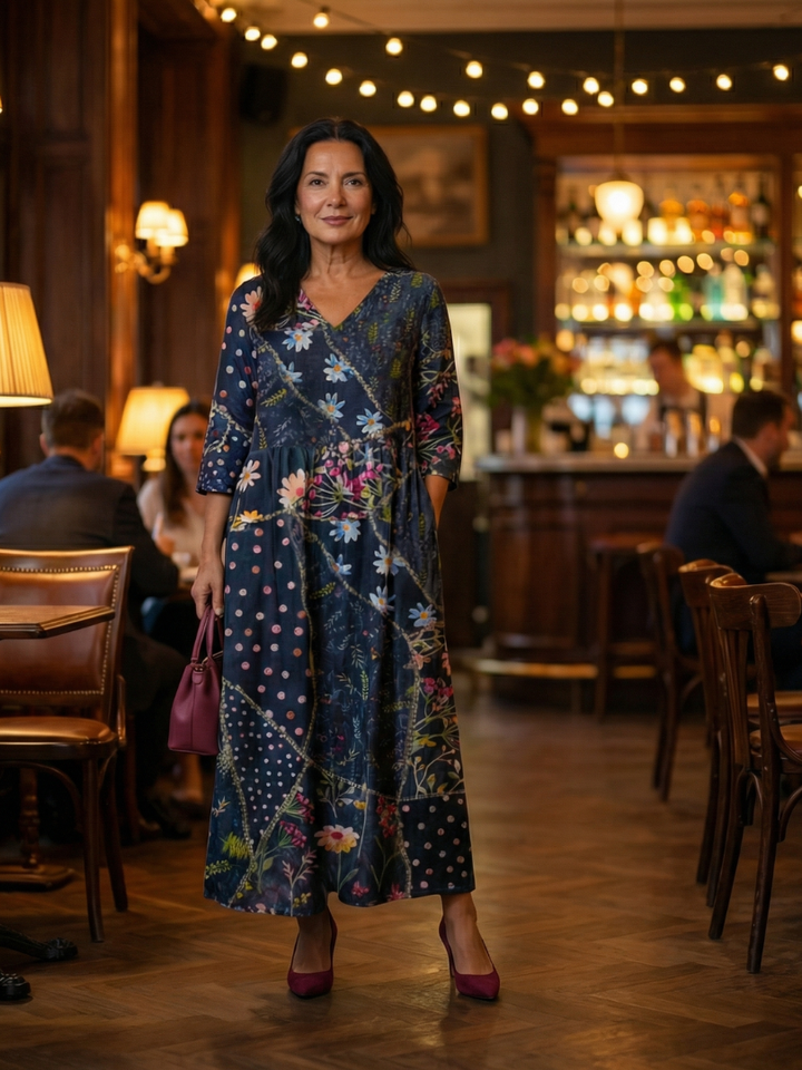 Orien | Easy Gather Floral Midi Dress