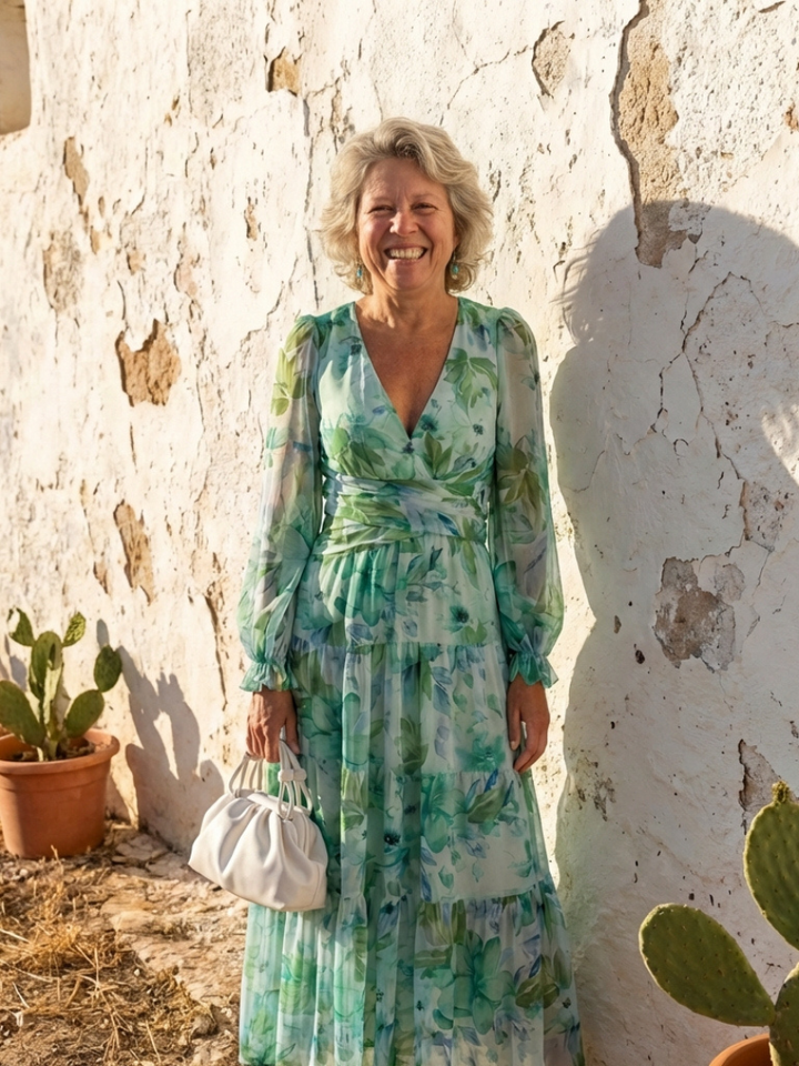 Leona | Long Sleeve Floral Maxi Dress