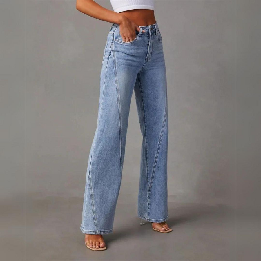 Sophia - High Waisted Wide Leg Jeans