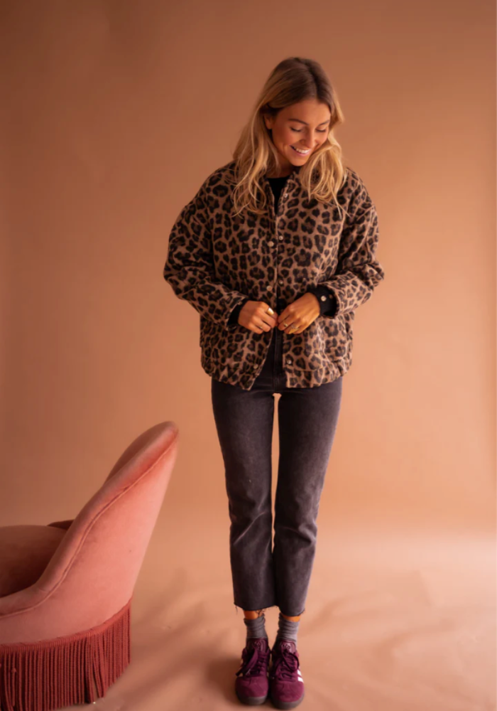 Lily | The Leopard Bomber Jacket