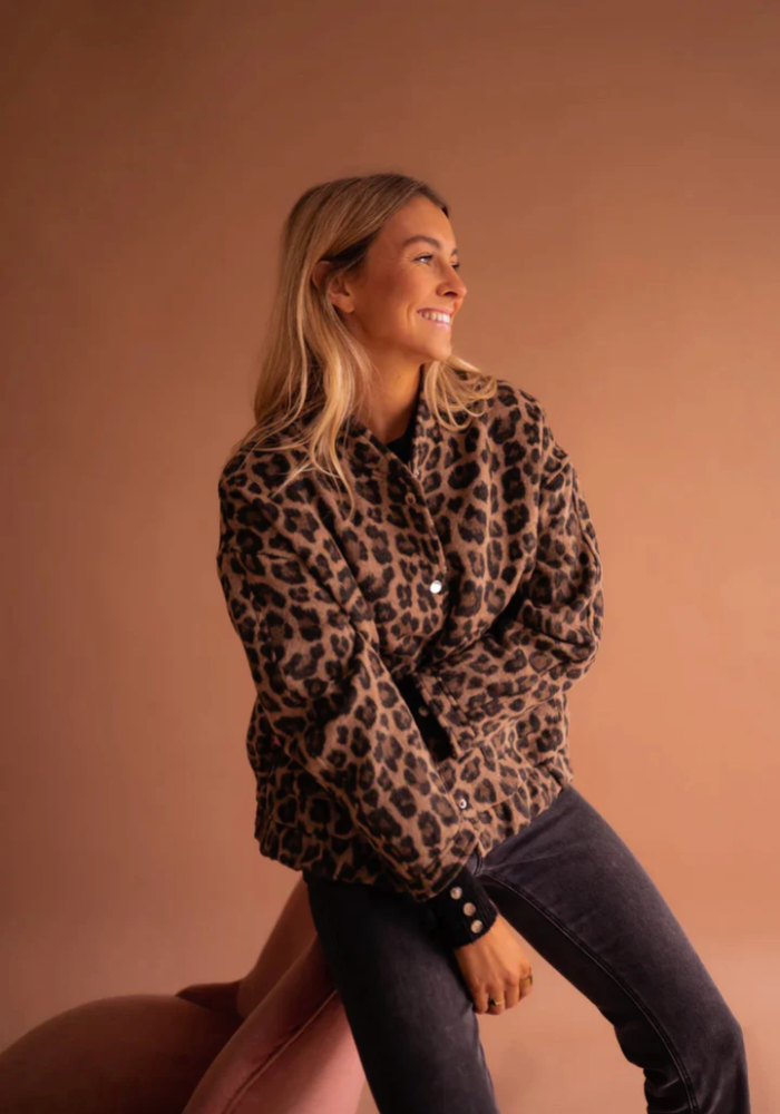 Lily | The Leopard Bomber Jacket