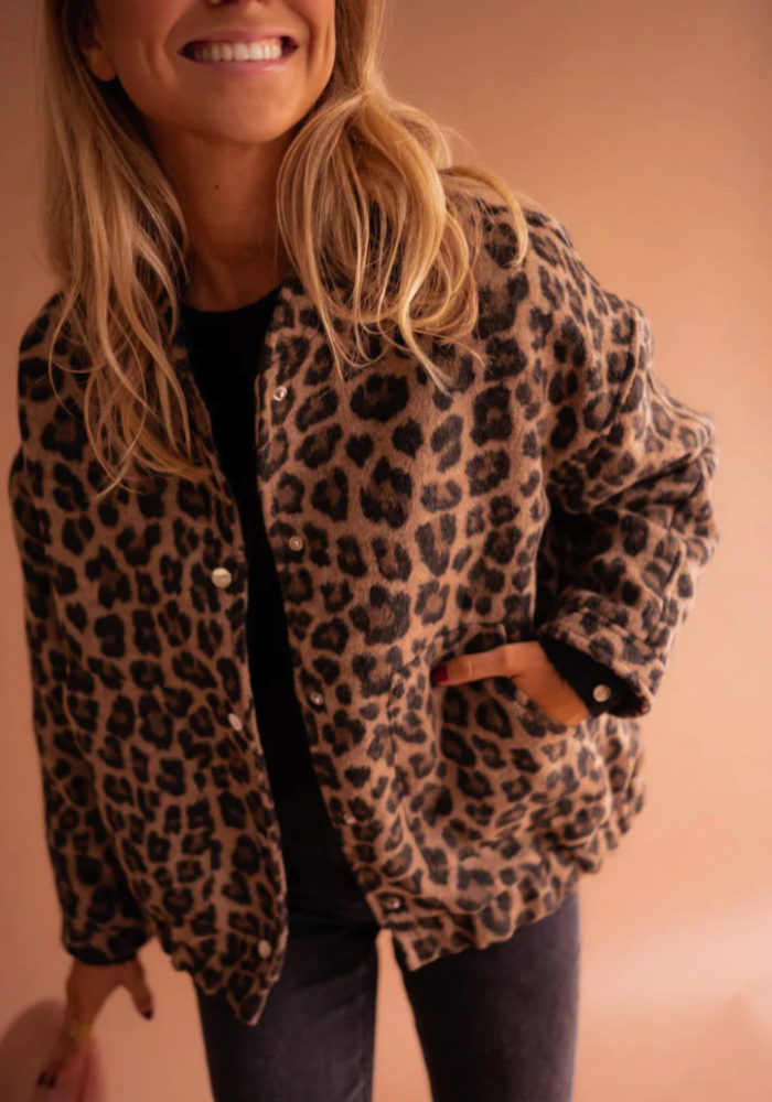 Lily | The Leopard Bomber Jacket