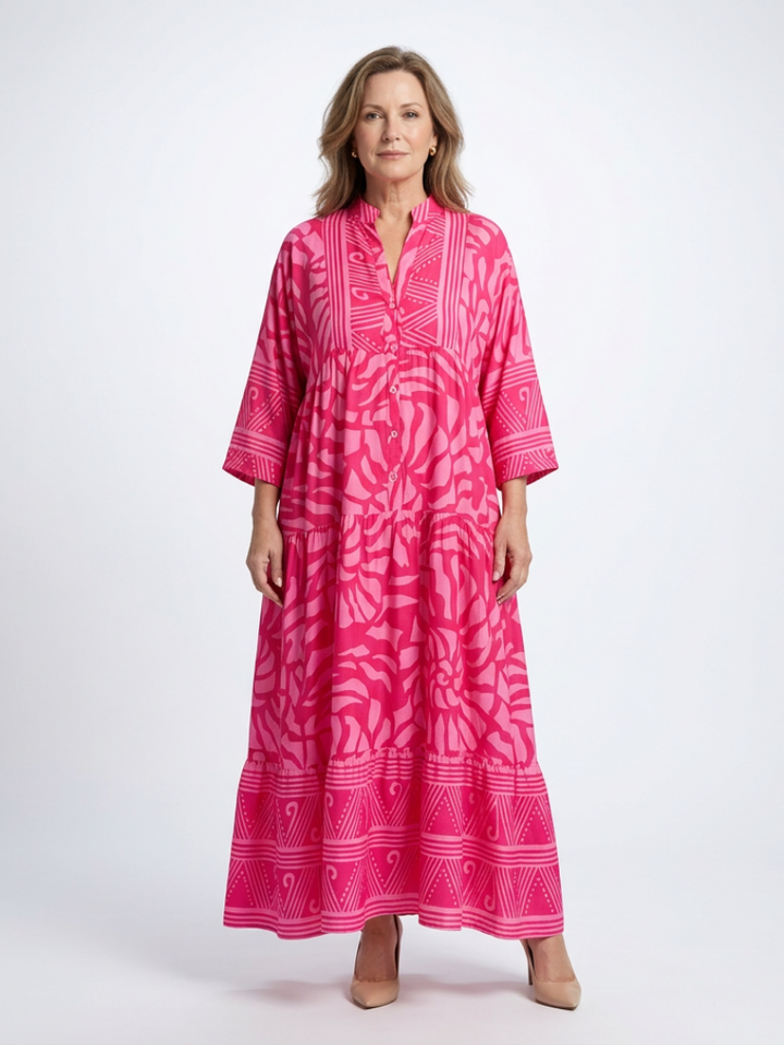 Laura | Button Front Midi Dress