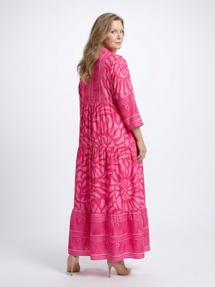 Laura | Button Front Midi Dress