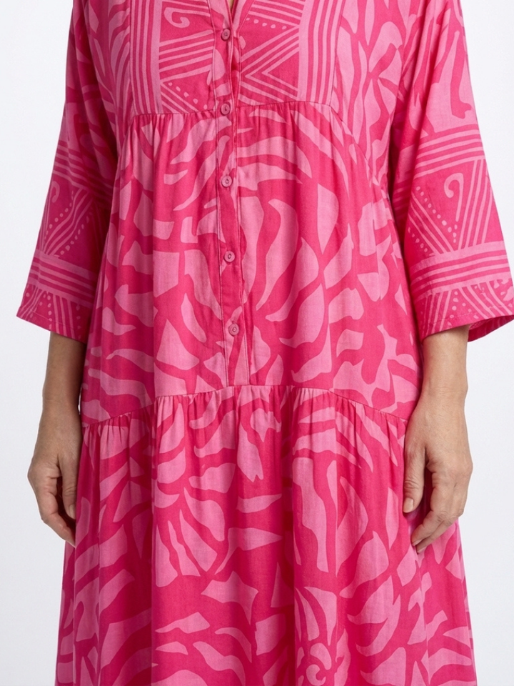 Laura | Button Front Midi Dress