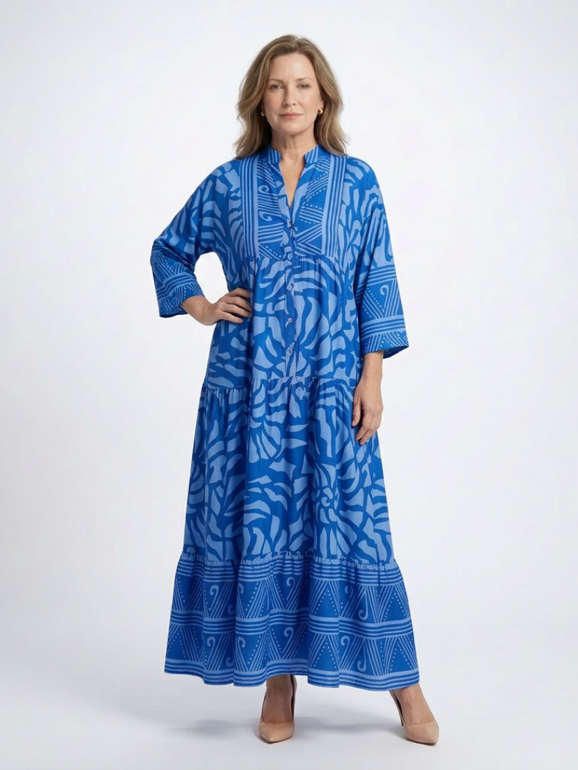 Laura | Button Front Midi Dress