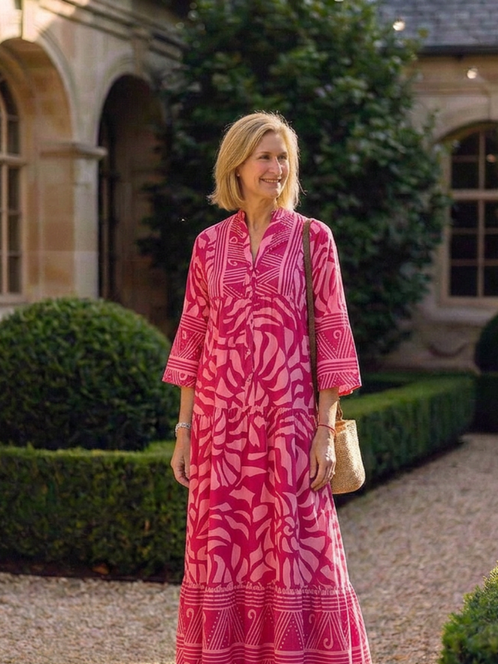 Laura | Button Front Midi Dress